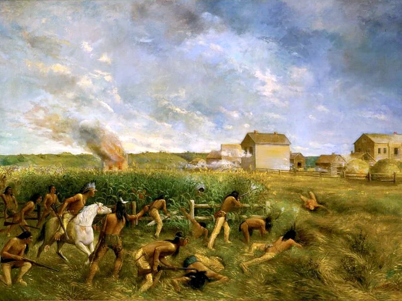 1859-Anton Gag - Attacco a New Ulm